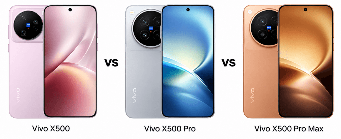 مقایسه ویوو X500 در برابر X500 پرو و پرو مکس