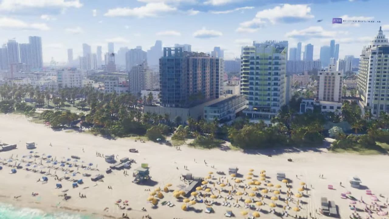 نگاهی خیرهکننده به شهر Vice City از ارتفاع بالا