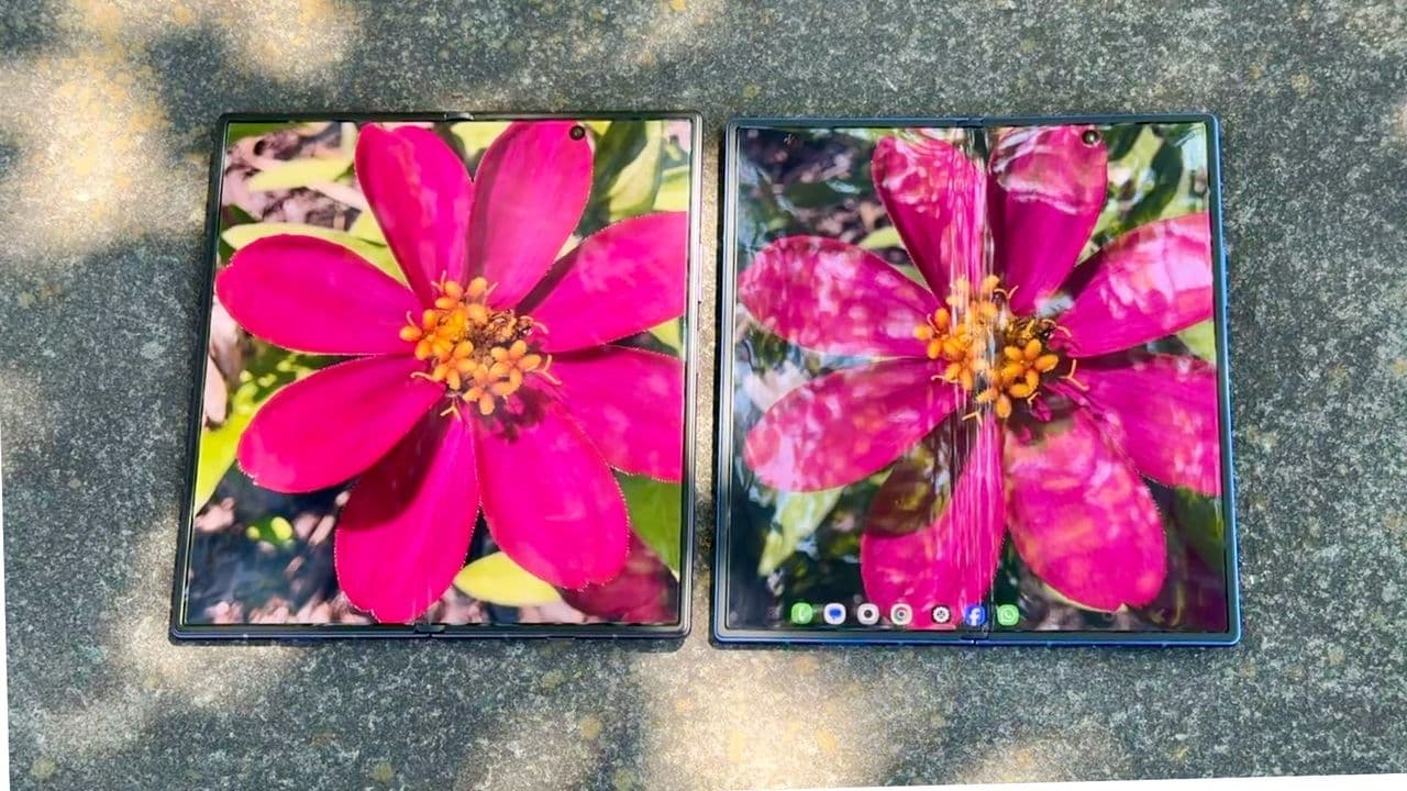 مقایسه نمایشگر Galaxy Z Fold 8 Ultra و Fold 7