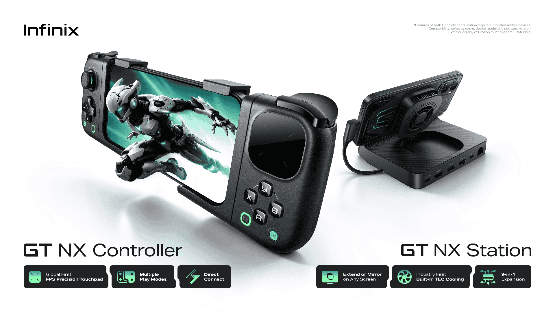 معرفی کنترلر GT NX و داک GT NX Station اینفینیکس برای گیمرهای موبایل